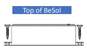 Mounting the BeSol+ tracker