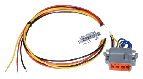 3-Wire harness — red, black, and yellow wires with a grey Deutsch connector