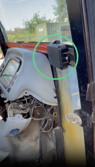 GPS device mounted with screws or zip ties